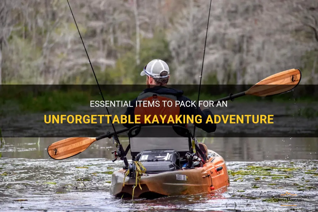 what to pack when kayaking