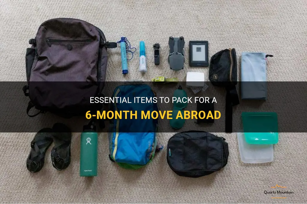 what to pack when moving abroad for 6 months