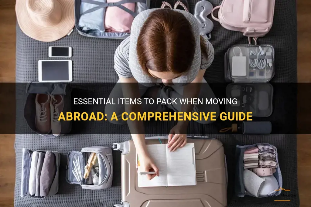what to pack when moving abroad