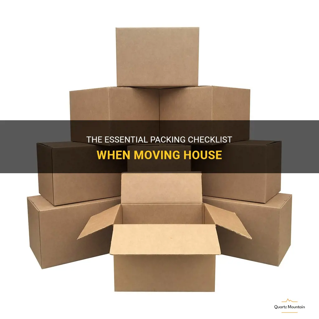 what to pack when moving house