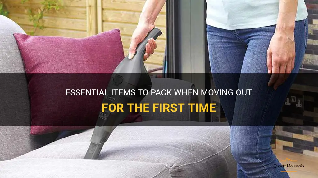 what to pack when moving out for the first time