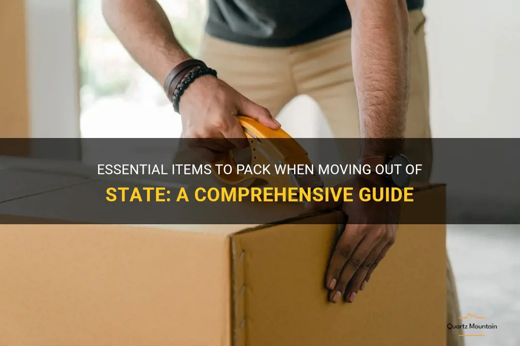 what to pack when moving out of state
