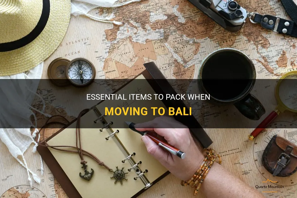 what to pack when moving to bali