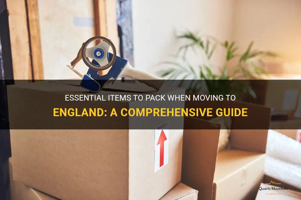 what to pack when moving to england