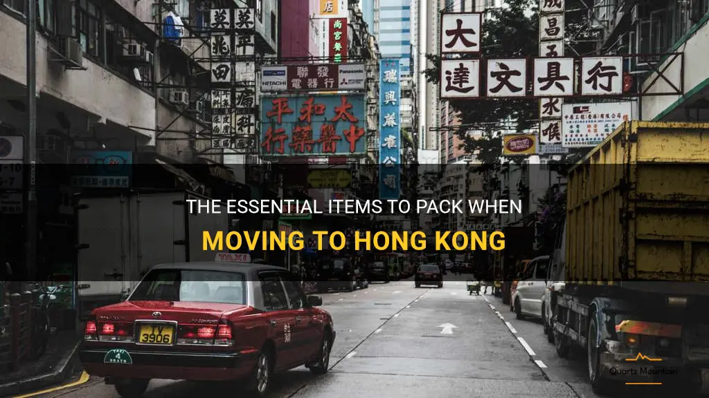 what to pack when moving to hong kong
