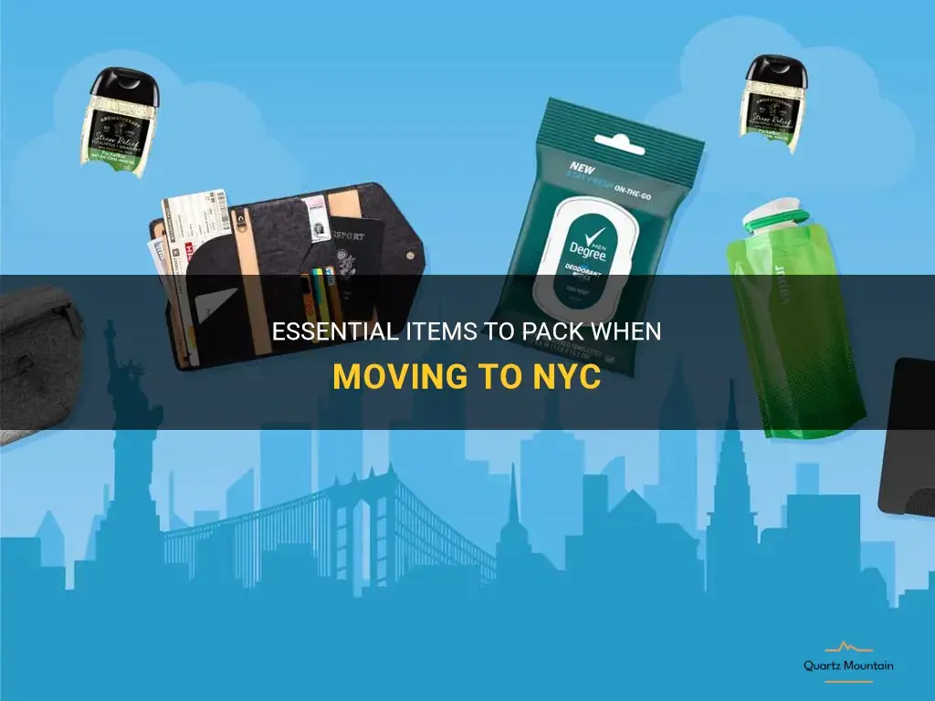 what to pack when moving to nyc