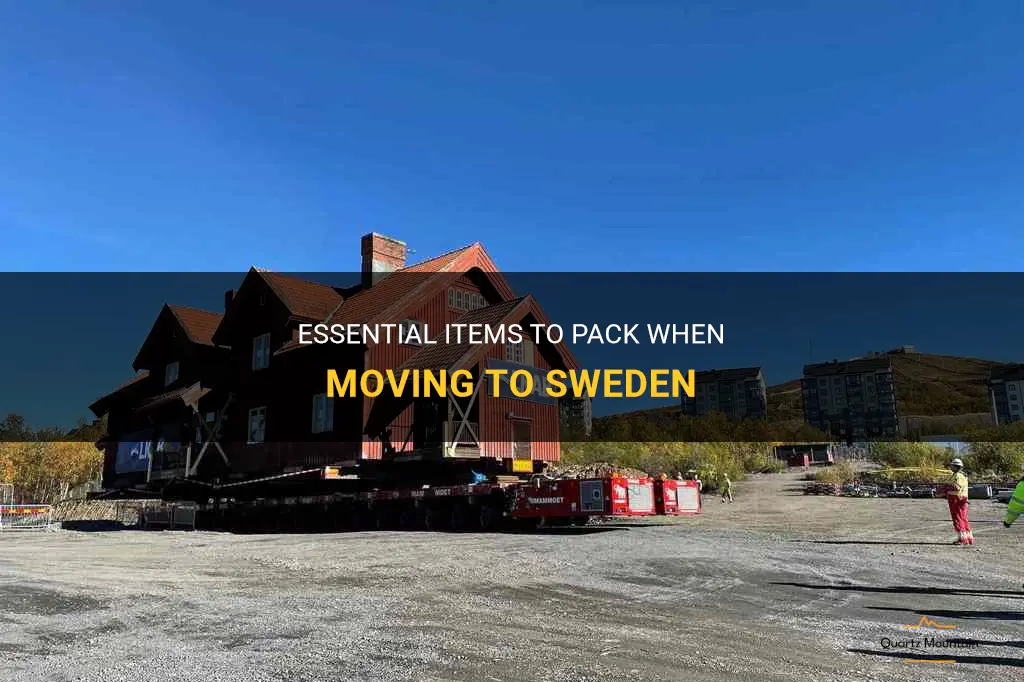 what to pack when moving to sweden