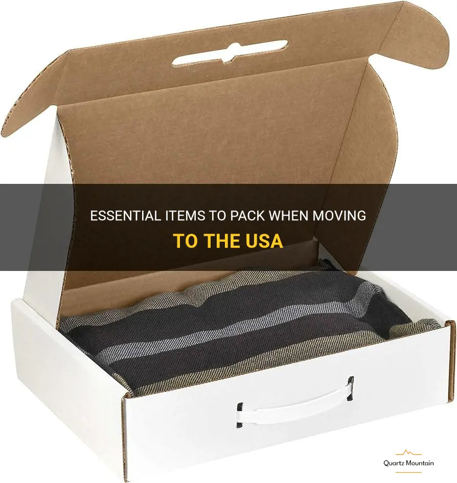 what to pack when moving to usa