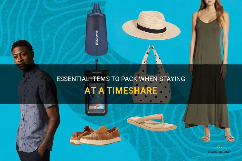 what to pack when staying at a timeshare