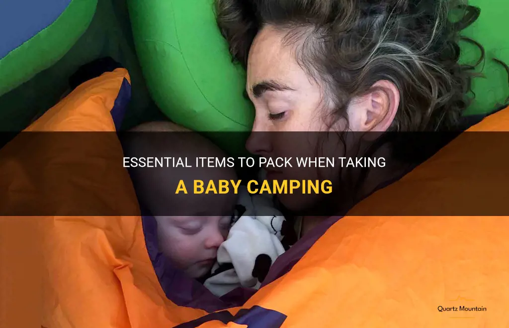 what to pack when taking a baby camping