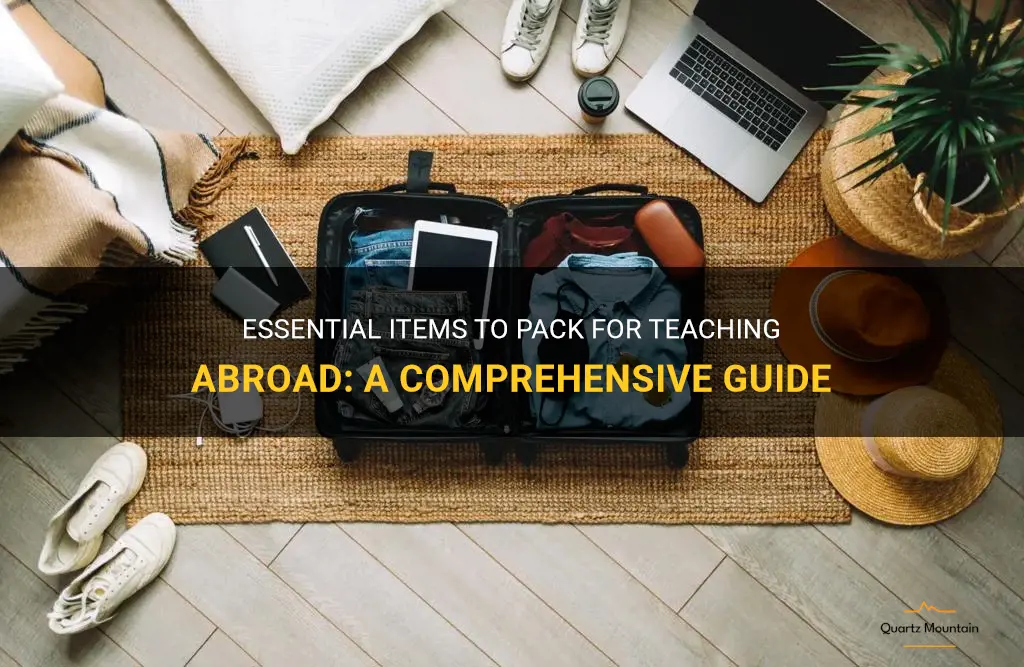 what to pack when teaching abroad