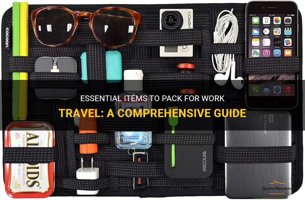what to pack when traveling for work