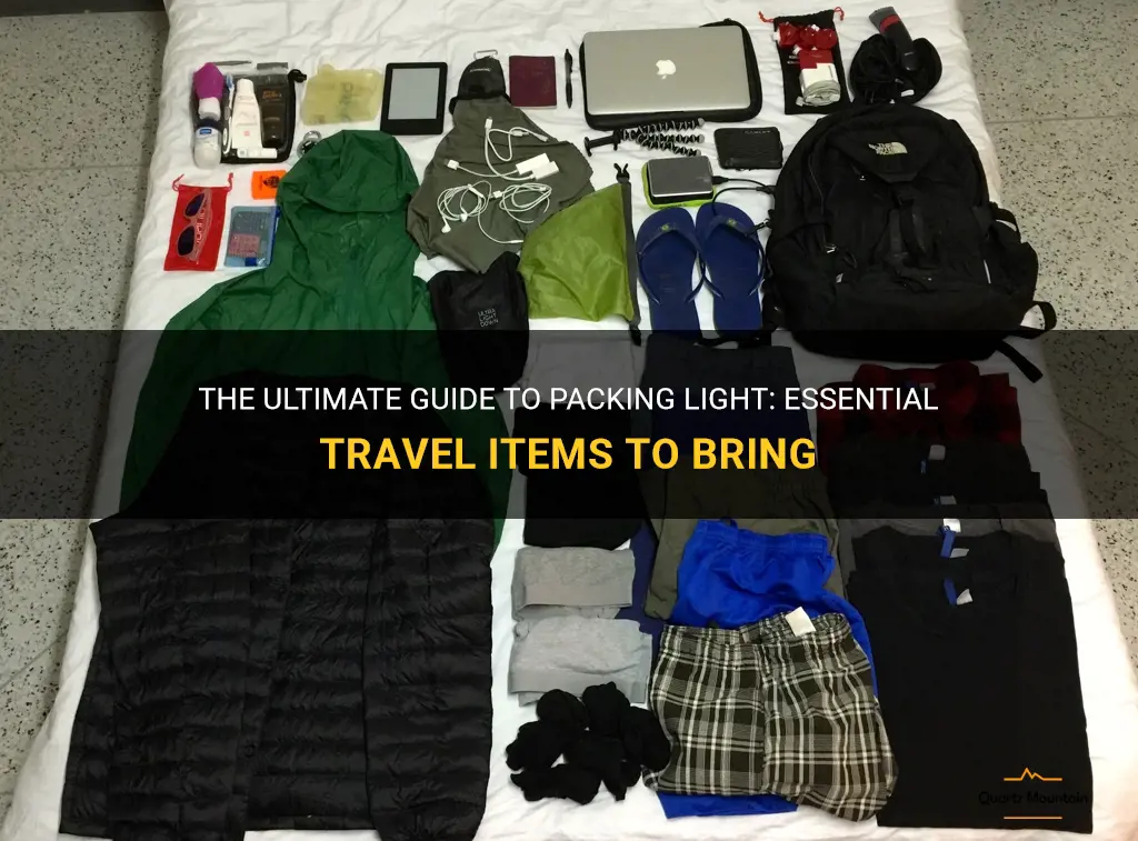what to pack when traveling light