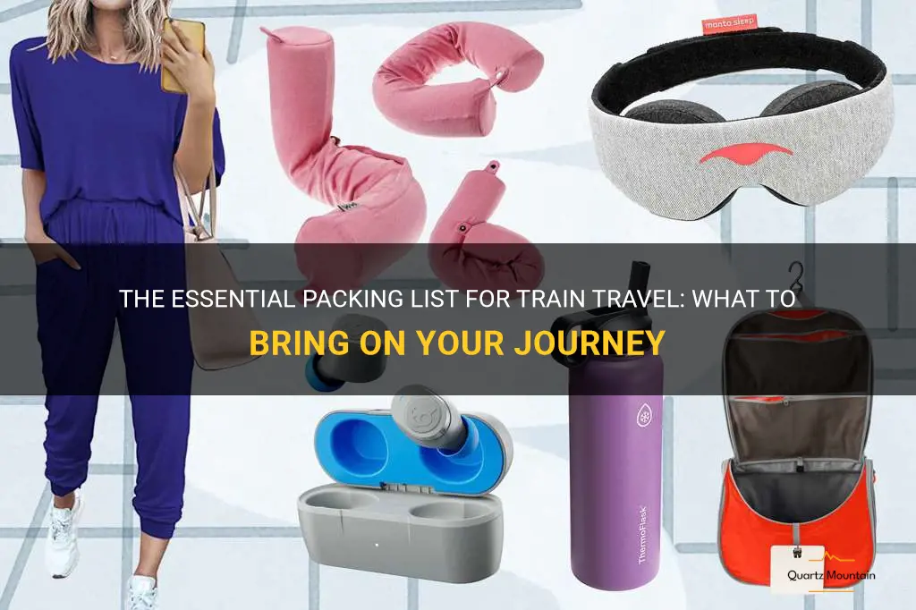 what to pack when traveling on a train