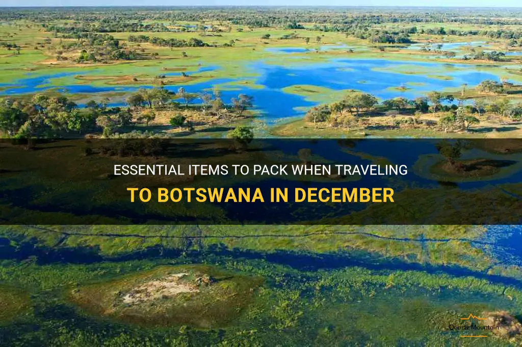what to pack when traveling to botswana in december