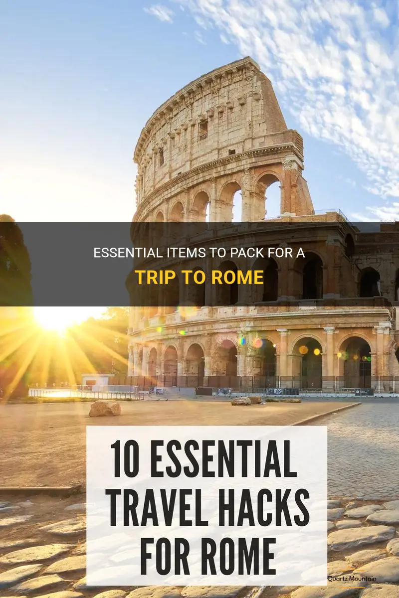 what to pack when traveling to rome