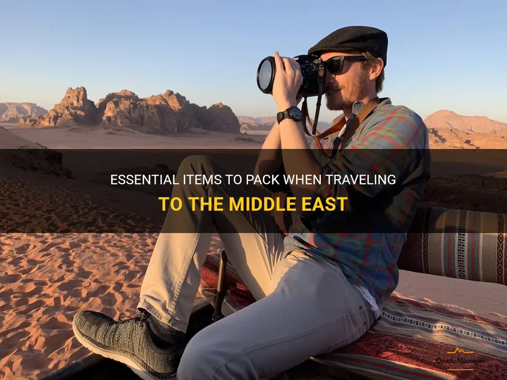 what to pack when traveling to the middle east