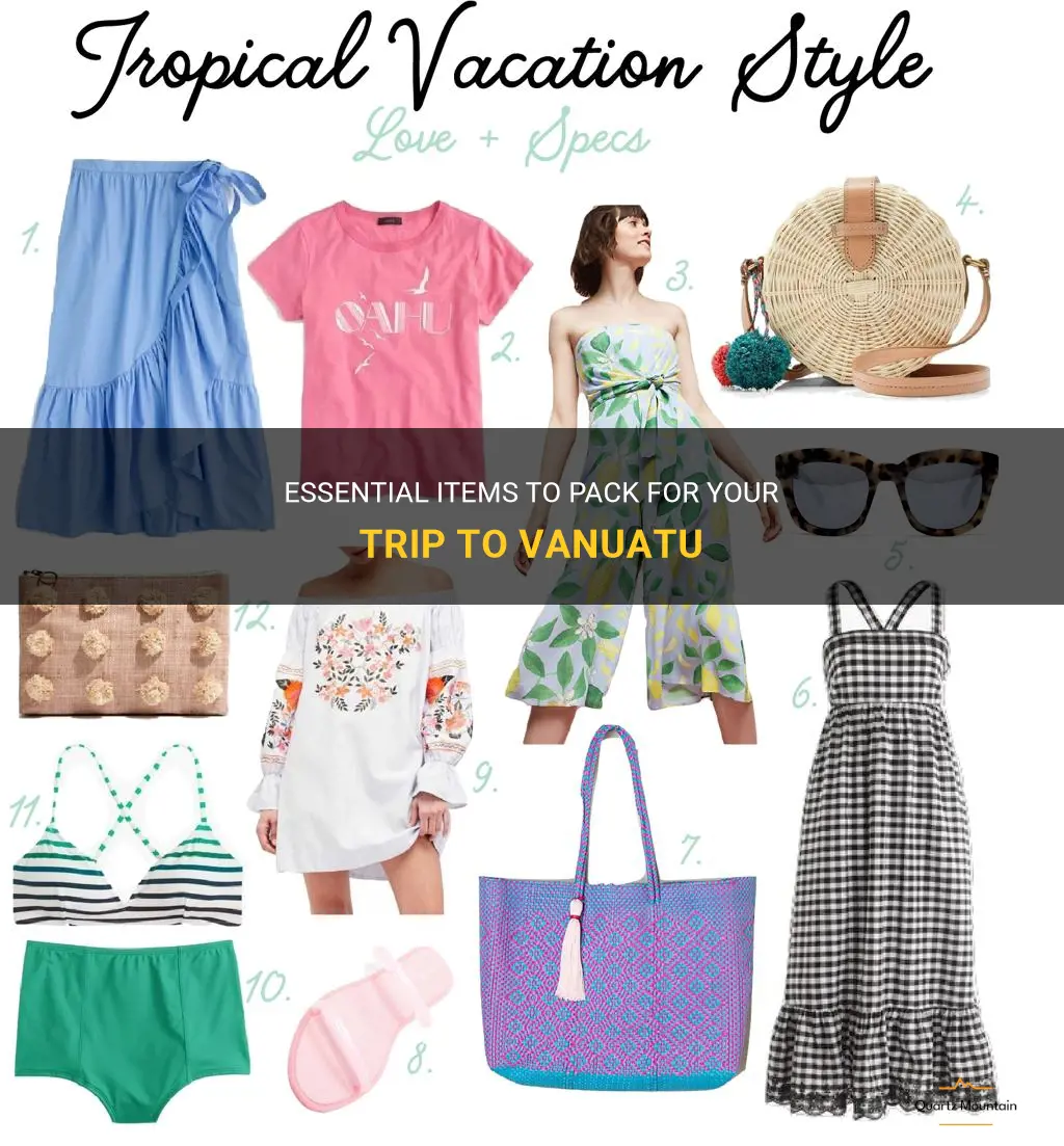 what to pack when traveling to vanuatu