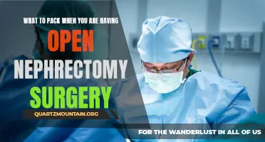 Essential Items for Packing When Preparing for Open Nephrectomy Surgery