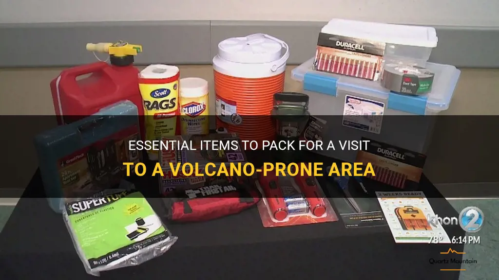 what to pack when you go near a volcano