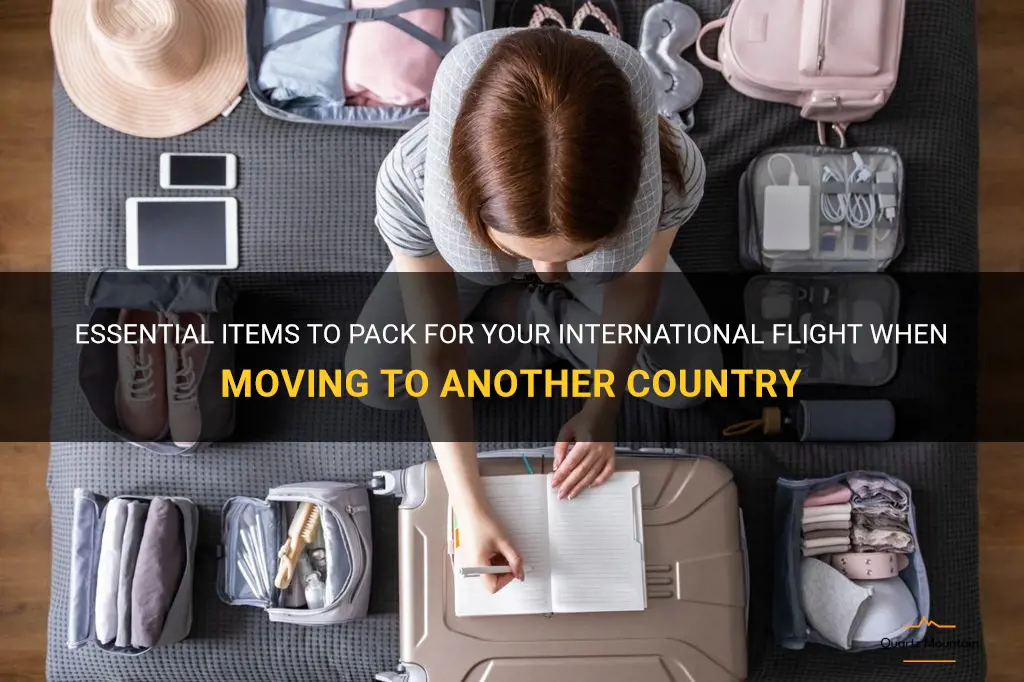 what to pack when your moving to another country flight