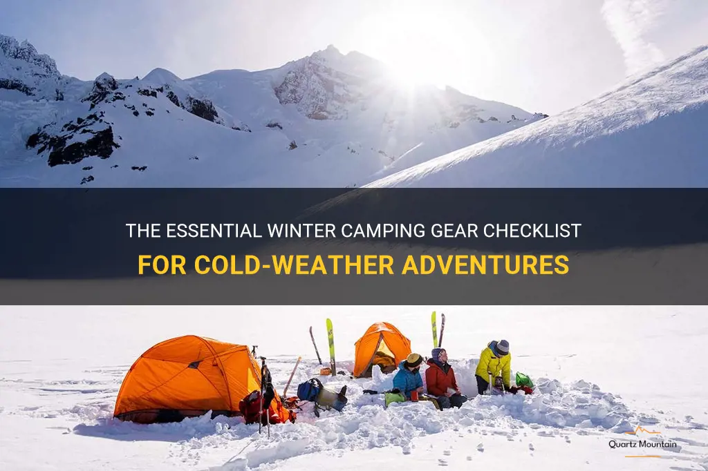 what to pack winter camping