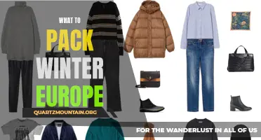 Essential Items to Pack for a Winter Trip to Europe