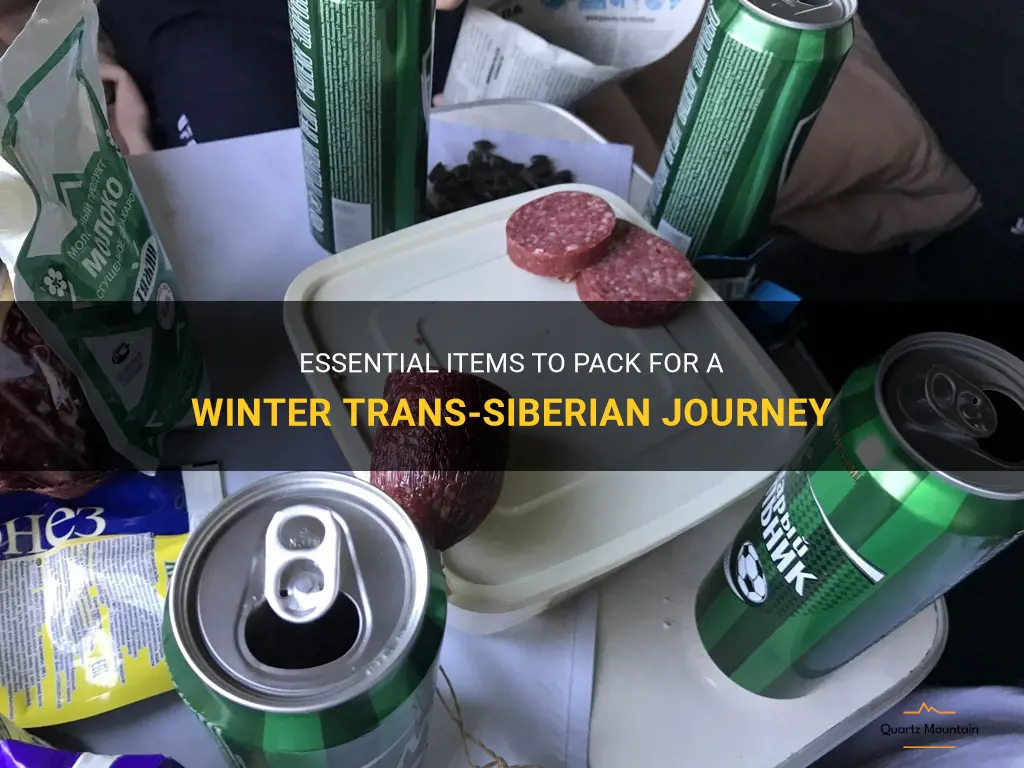 what to pack winter trans siberian