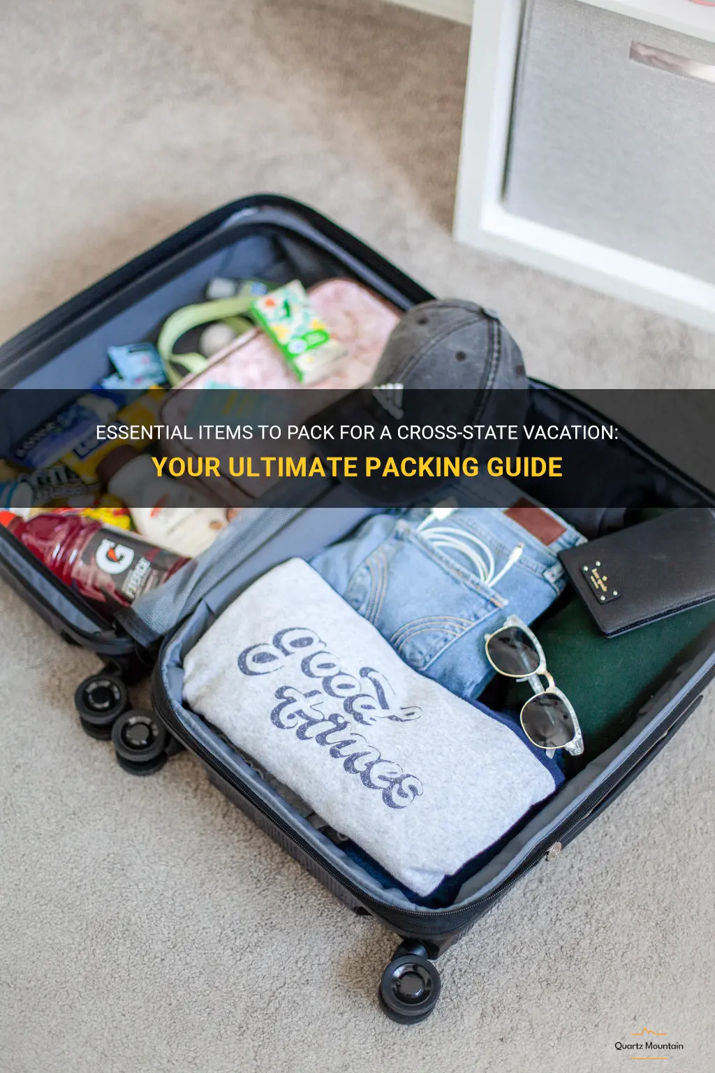 what to pack with a cross state vacation