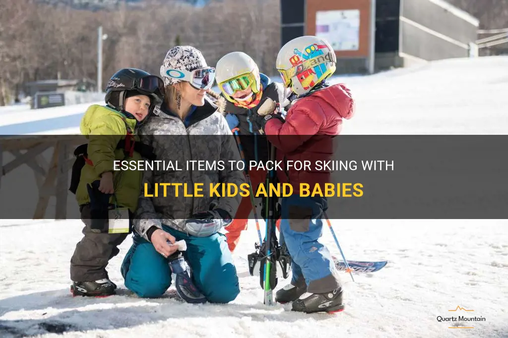 what to pack with little kids going skiing baby