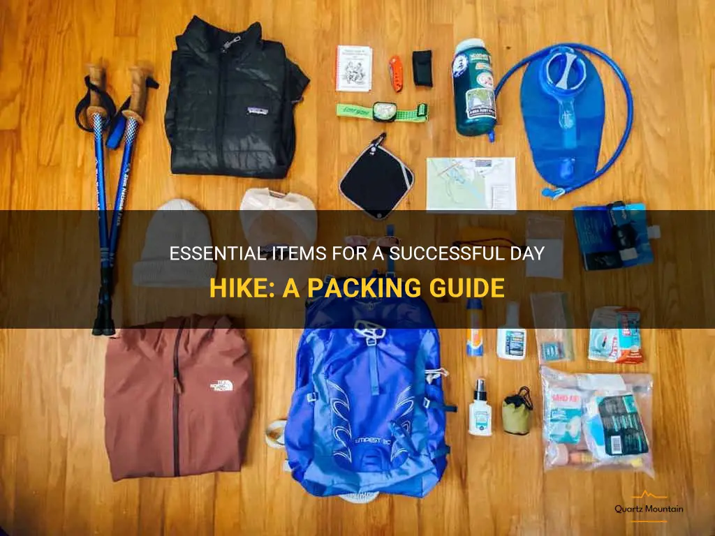 what to pack with you on a dayhike