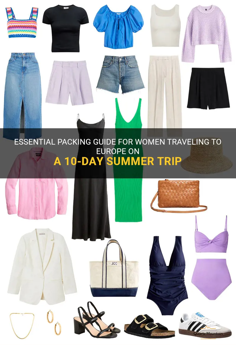 what to pack woman europe summer 10 day trip