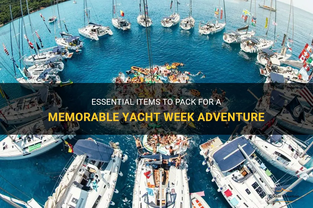 what to pack yacht week