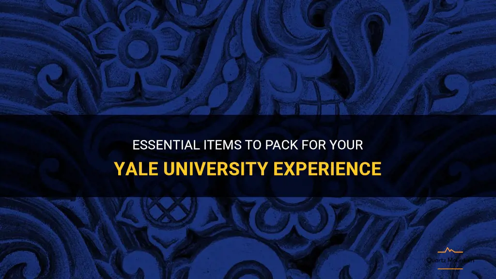 what to pack yale