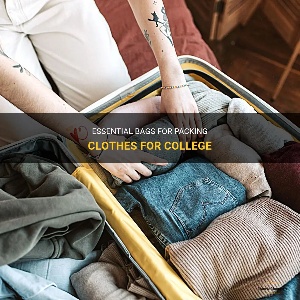 what to pack your clothes in for college