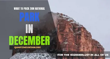 Exploring the Wonders of Zion National Park in December: What to Pack