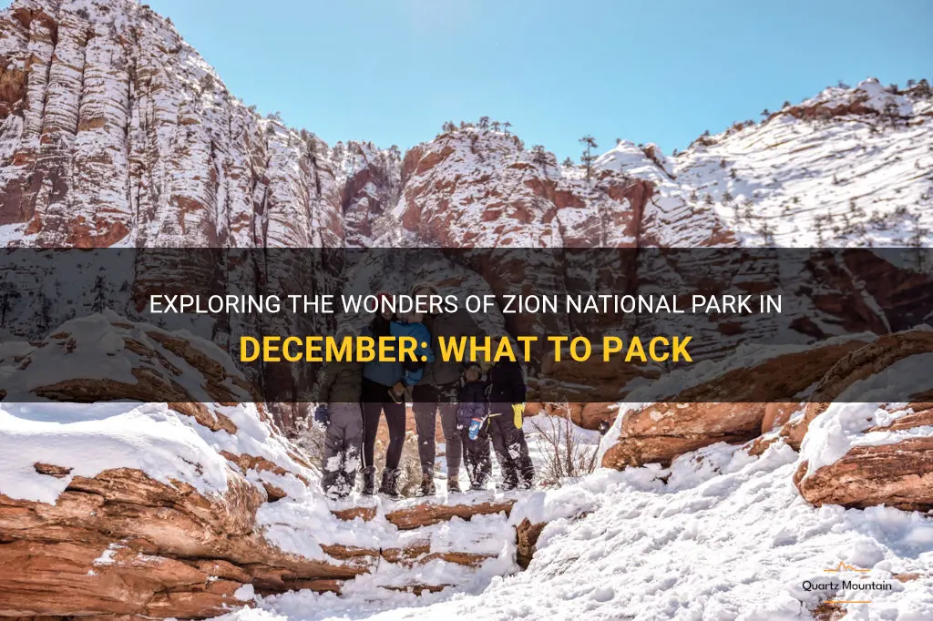 what to pack zion national park in december