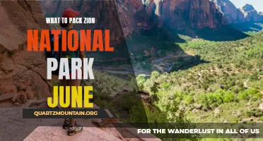 What to Pack for a June Trip to Zion National Park