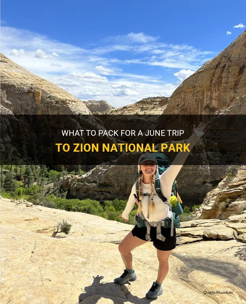 what to pack zion national park june