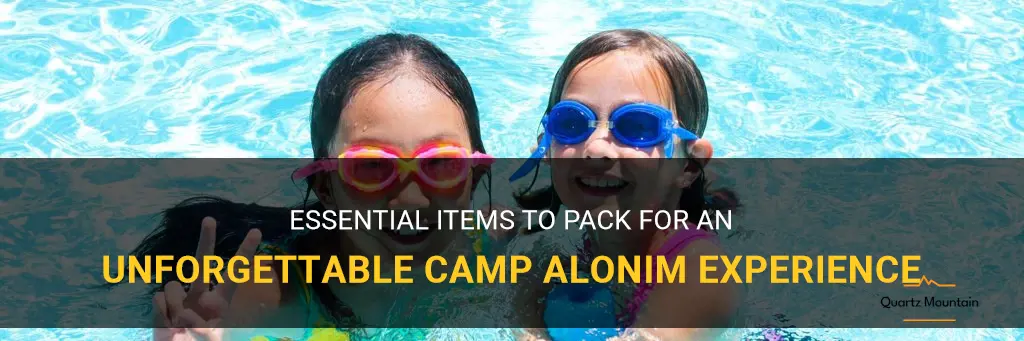 what to packing for camp alonim