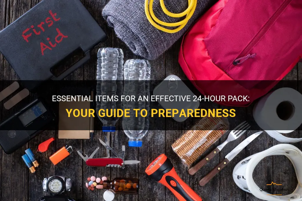 what to put in a 24 hour pack