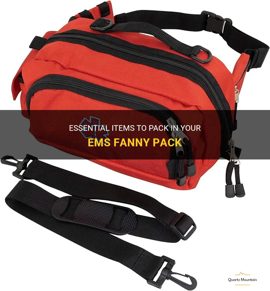 what to put in a fanny pack for ems