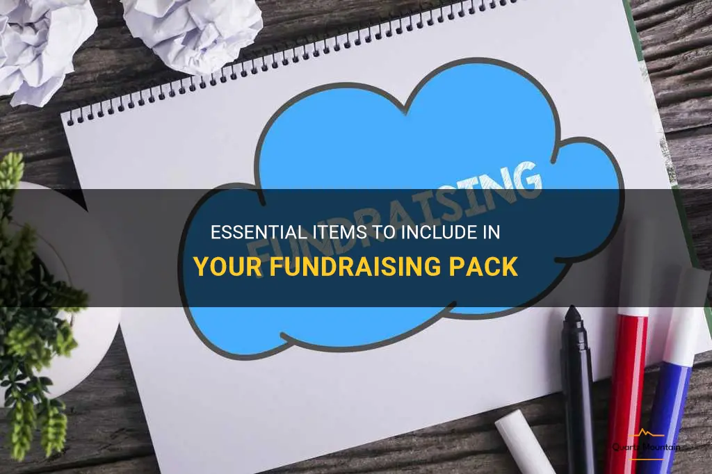 what to put in a fundraising pack