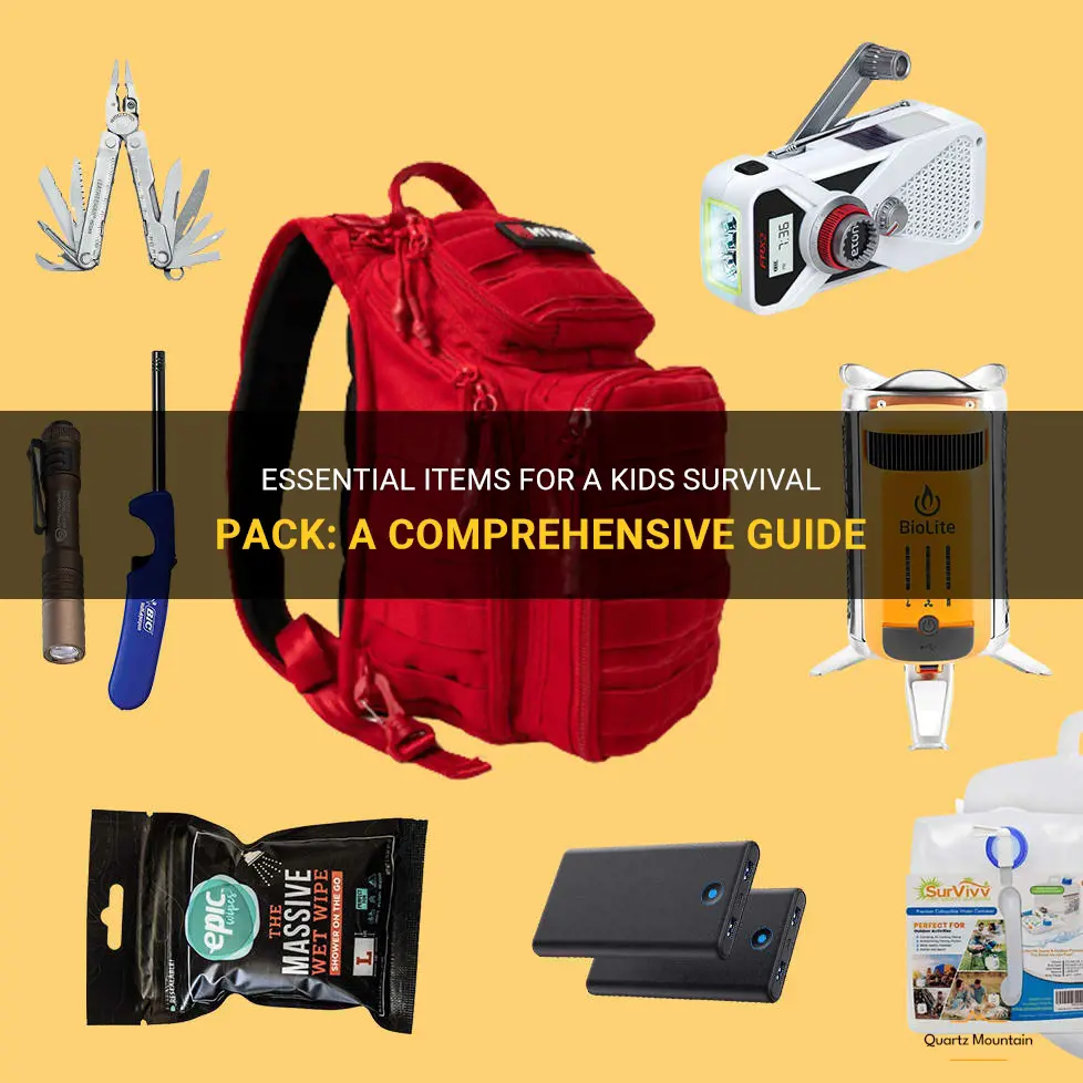 what to put in a kids survival pack