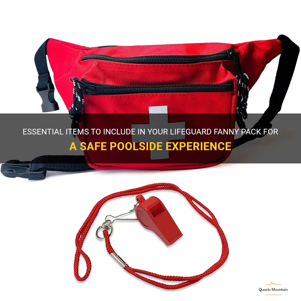 what to put in a lifeguard fanny pack