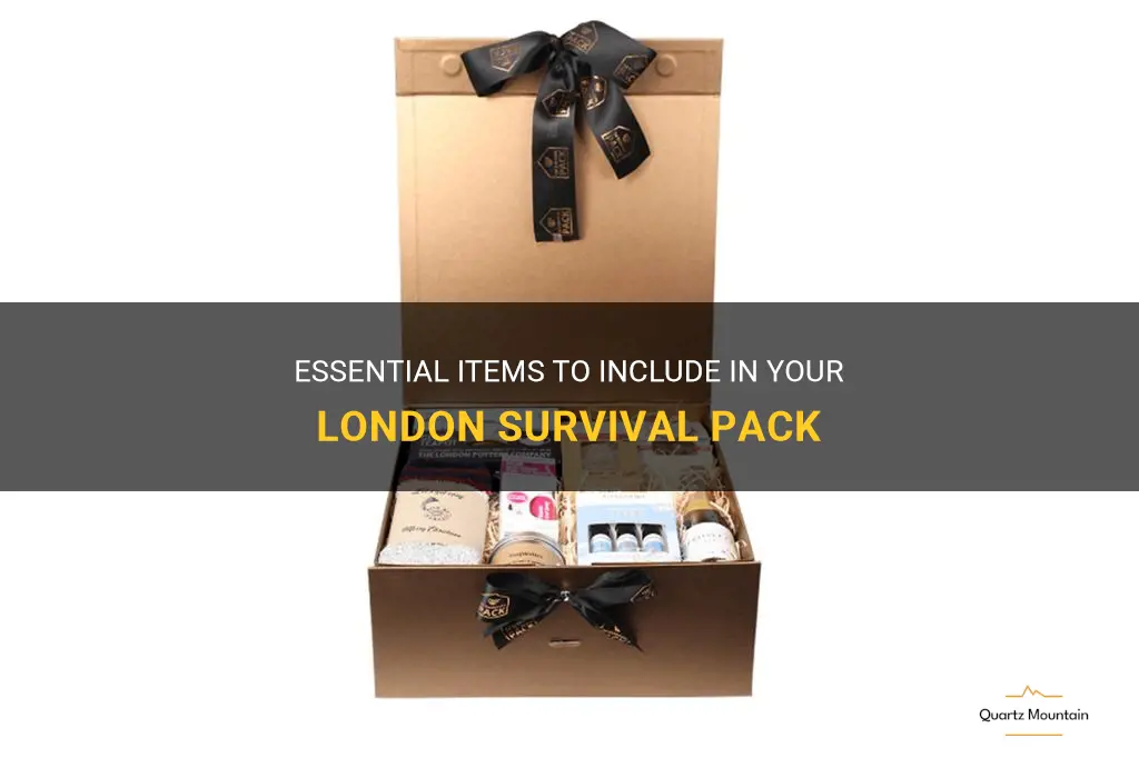 what to put in a london survival pack
