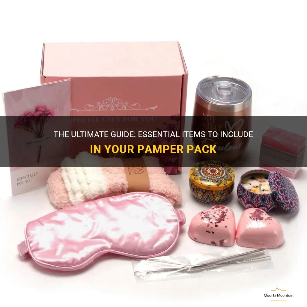 what to put in a pamper pack