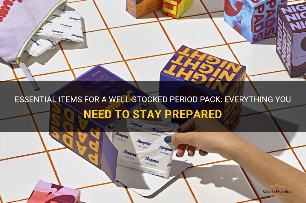 what to put in a period pack