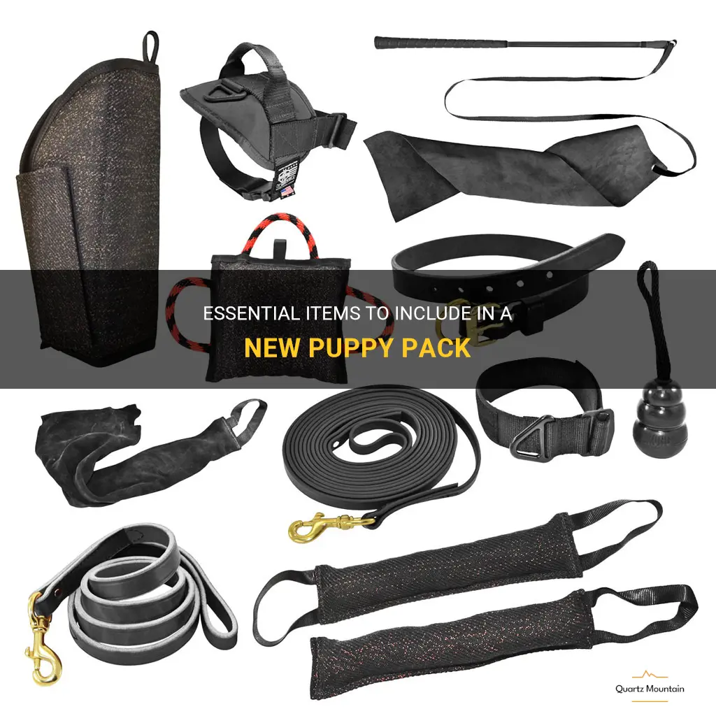 what to put in a puppy pack for new owners