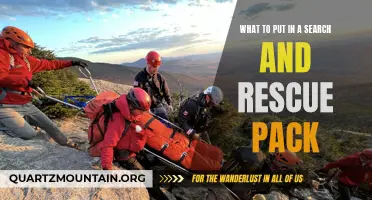 Essential Items to include in a Search and Rescue Pack